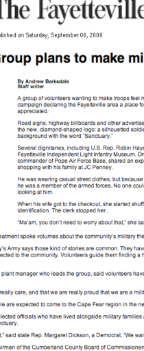FAYETTEVILLE OBSERVER features Army’s Army