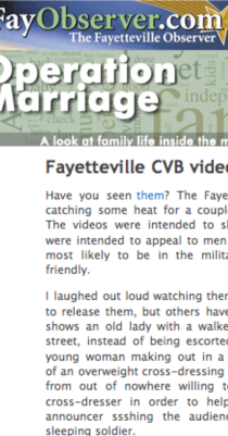 FAYETTEVILLE OBSERVER features Army’s Army