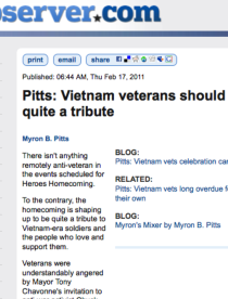 FAYETTEVILLE OBSERVER features Army's Army and Fayetteville