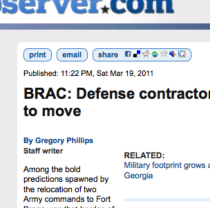 FAYETTEVILLE OBSERVER features Army's Army and Fayetteville 
