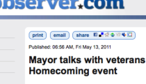 FAYETTEVILLE OBSERVER features Army's Army and Fayetteville