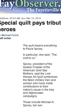FAYETTEVILLE OBSERVER features Fayetteville
