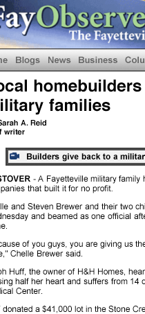 FAYETTEVILLE OBSERVER features Fayetteville