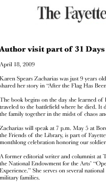 FAYETTEVILLE OBSERVER features Fayetteville