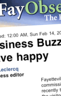 FAYETTEVILLE OBSERVER features Fayetteville 