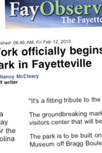 FAYETTEVILLE OBSERVER features Fayetteville
