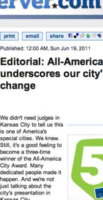 FAYETTEVILLE OBSERVER features Fayetteville