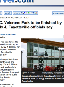 FAYETTEVILLE OBSERVER features Fayetteville 