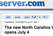 FAYETTEVILLE OBSERVER features Fayetteville