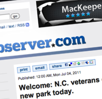 FAYETTEVILLE OBSERVER features Fayetteville