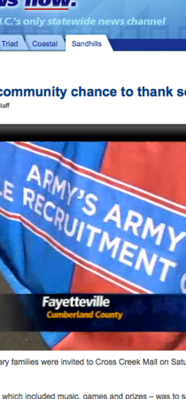 NEWS 14 CAROLINA features Army's Army and Fayetteville