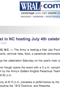 WRAL features Army’s Army