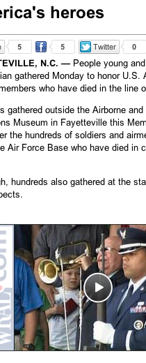 WRAL features Fayetteville