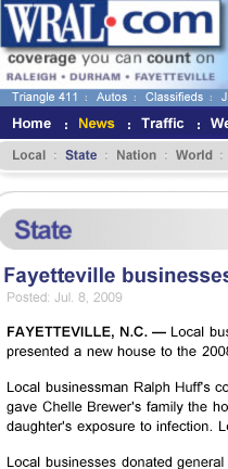 WRAL features Fayetteville