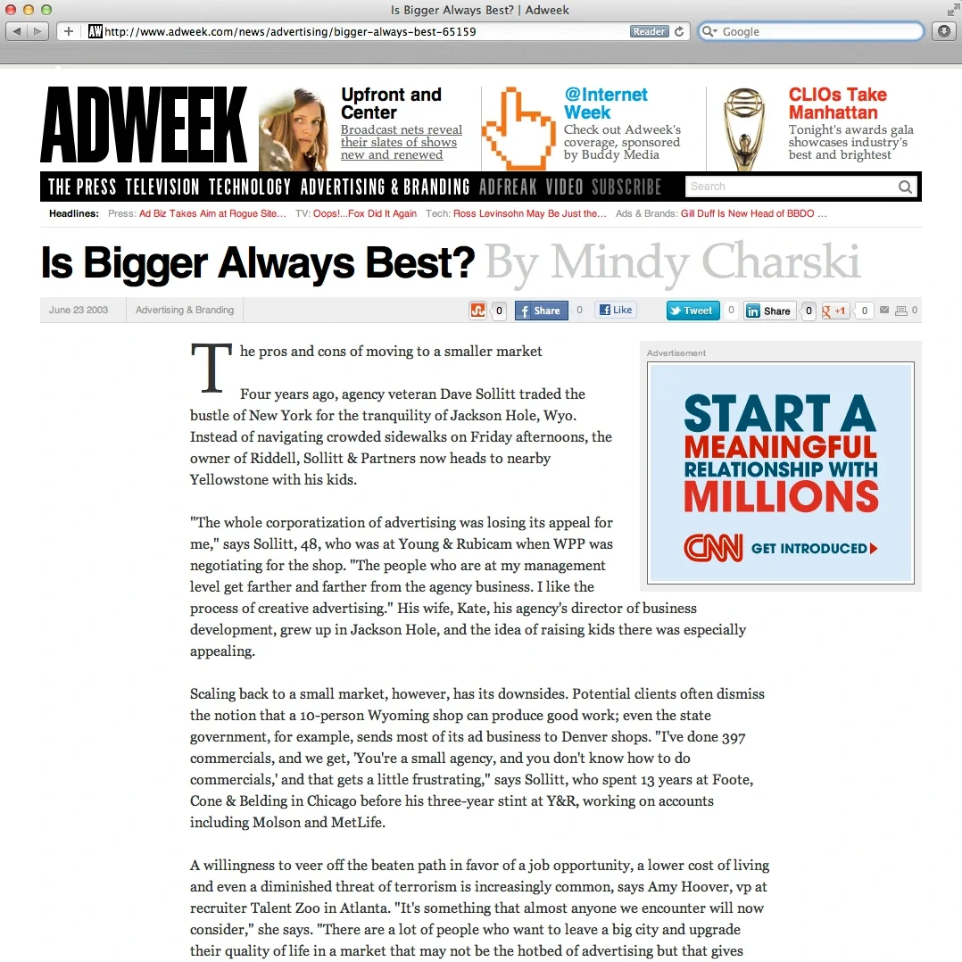 AdWeek Highlights The Republik's West