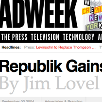 AdWeek Features The Republik