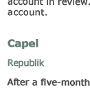 MediaPost features The Republik and Capel