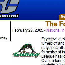 National Indoor Football League covers Fayetteville