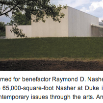 Metro Magazine Features The Nasher Museum Of Art