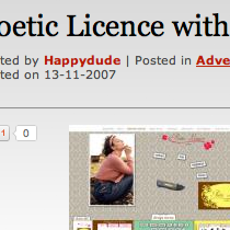 Happy Dude Blog Features Poetic Licence