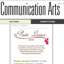 Communication Arts Features Poetic Licence