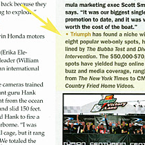 Boating Life Magazine Features Triumph