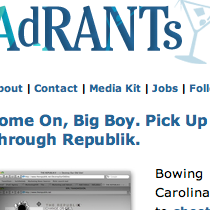 AdRants Features The Republik's New Site