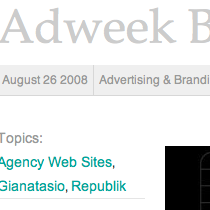 AdFreak Features The Republik's New Website