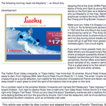 Contra Costa Times Mentions Shelton Vineyards