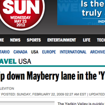 Toronto Sun Mentions Shelton Vineyards