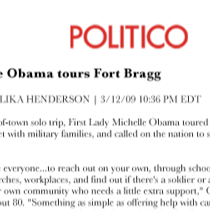 Politico Features Army's Army And Fayetteville