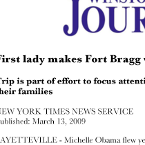 Winston-Salem Journal Features Army's Army And Fayetteville