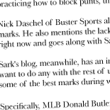 Seattle Times Features Buster Sports