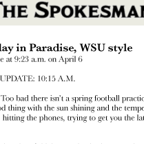 The Spokesman-Review Features Buster Sports