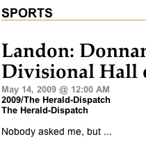 Herald-Dispatch.com Features Buster Sports