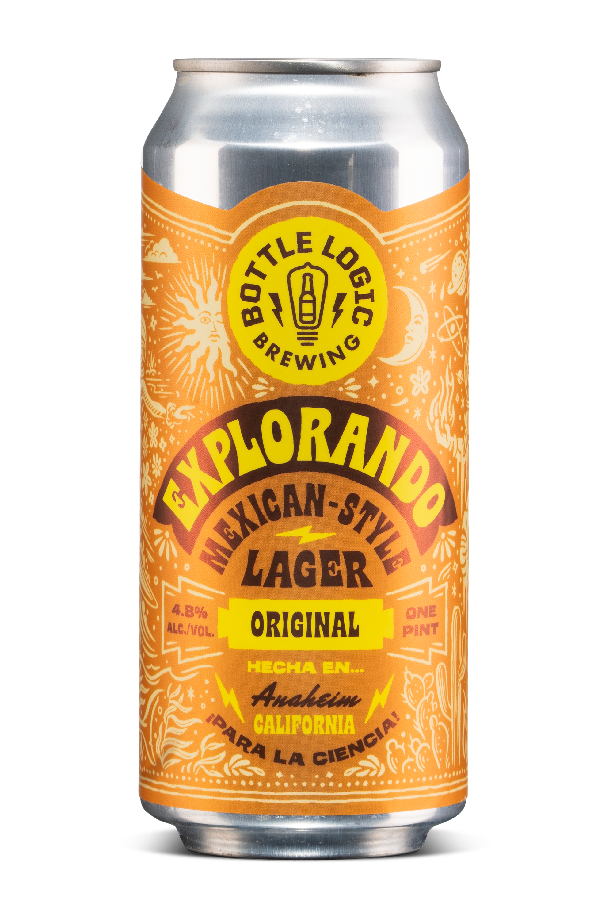 Bottle Logic Mexican Lager can label