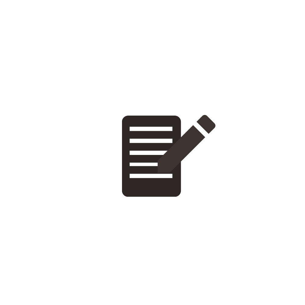 Icon of a mobile phone with a pencil indicating editing or writing on a document.