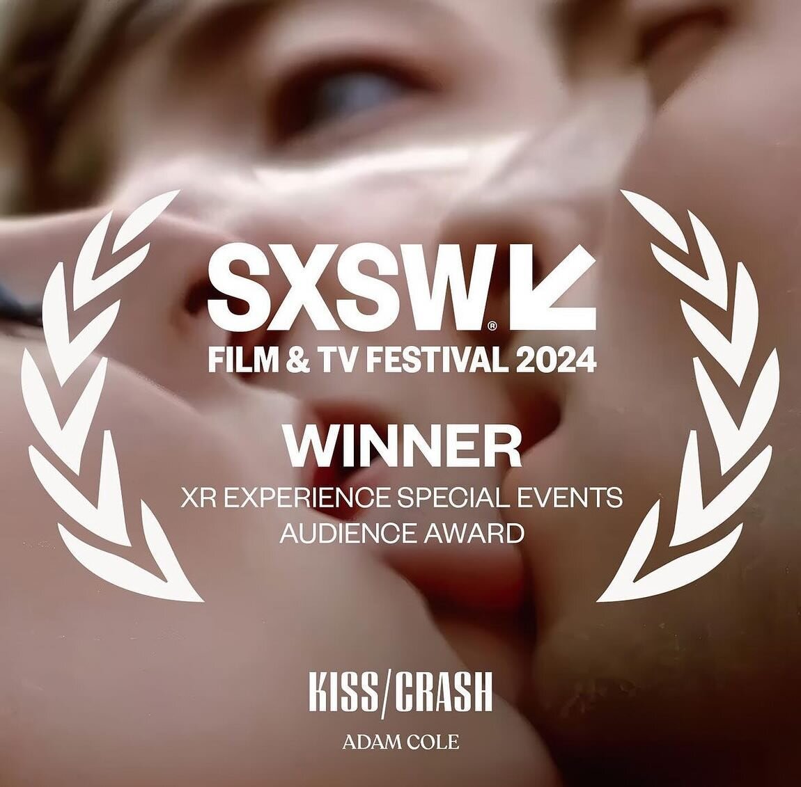 Congratulations to Future Art and Culture XR Exhibitor @adamcole.studio for winning the @sxsw Audience Award 2024 with Kiss / Crash 🍾

The installation triptych &ldquo;Kiss/Crash&rdquo; employs AI-imagery to explore themes of desire and the expandin