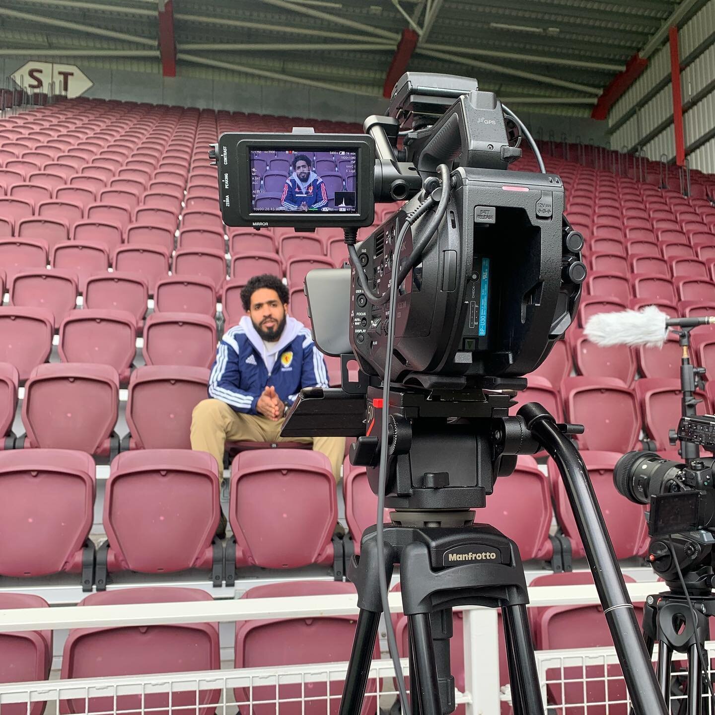 We have now started to work on the production stage with Abdul, who participates in our Thrive partnership, and who brings his lived experience expertise to make a film that talks about being a refugee and a Scottish referee. We had the privilege to 