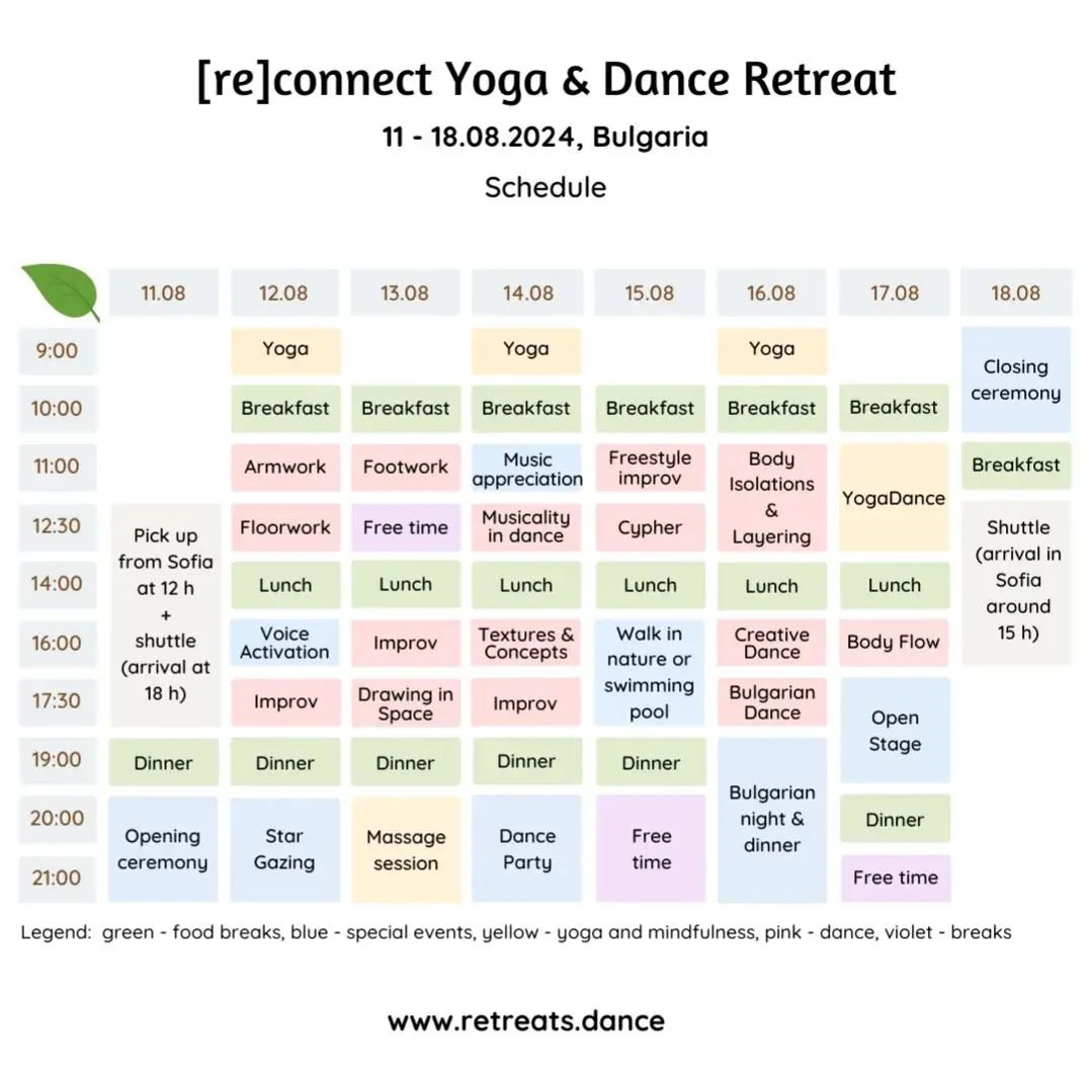 Let's go!! Schedule is officially out 😍😍 join us at www.retreats.dance or follow the link in Bio!

We, @i.n.n_s.p.a.c.e and @sofiya.dance are super excited about this rereat! It will have lots of various dance techniques, morning yoga and evening m