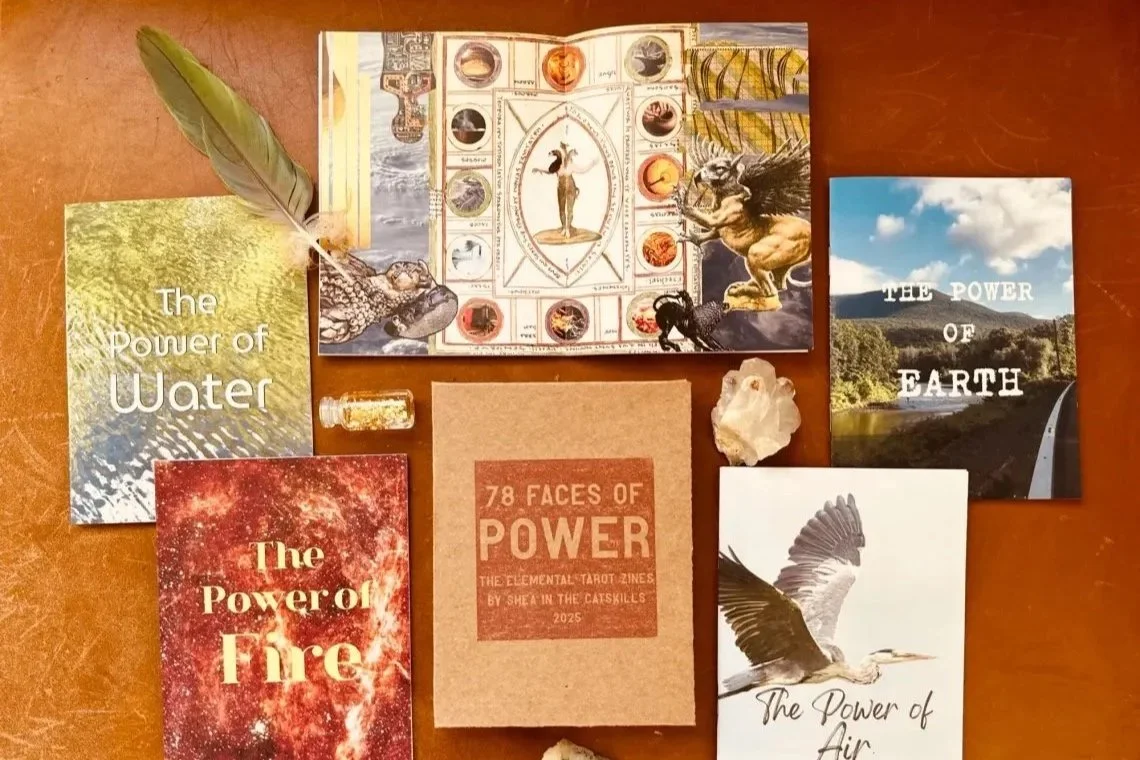 Elemental Zines with shea in the catskills