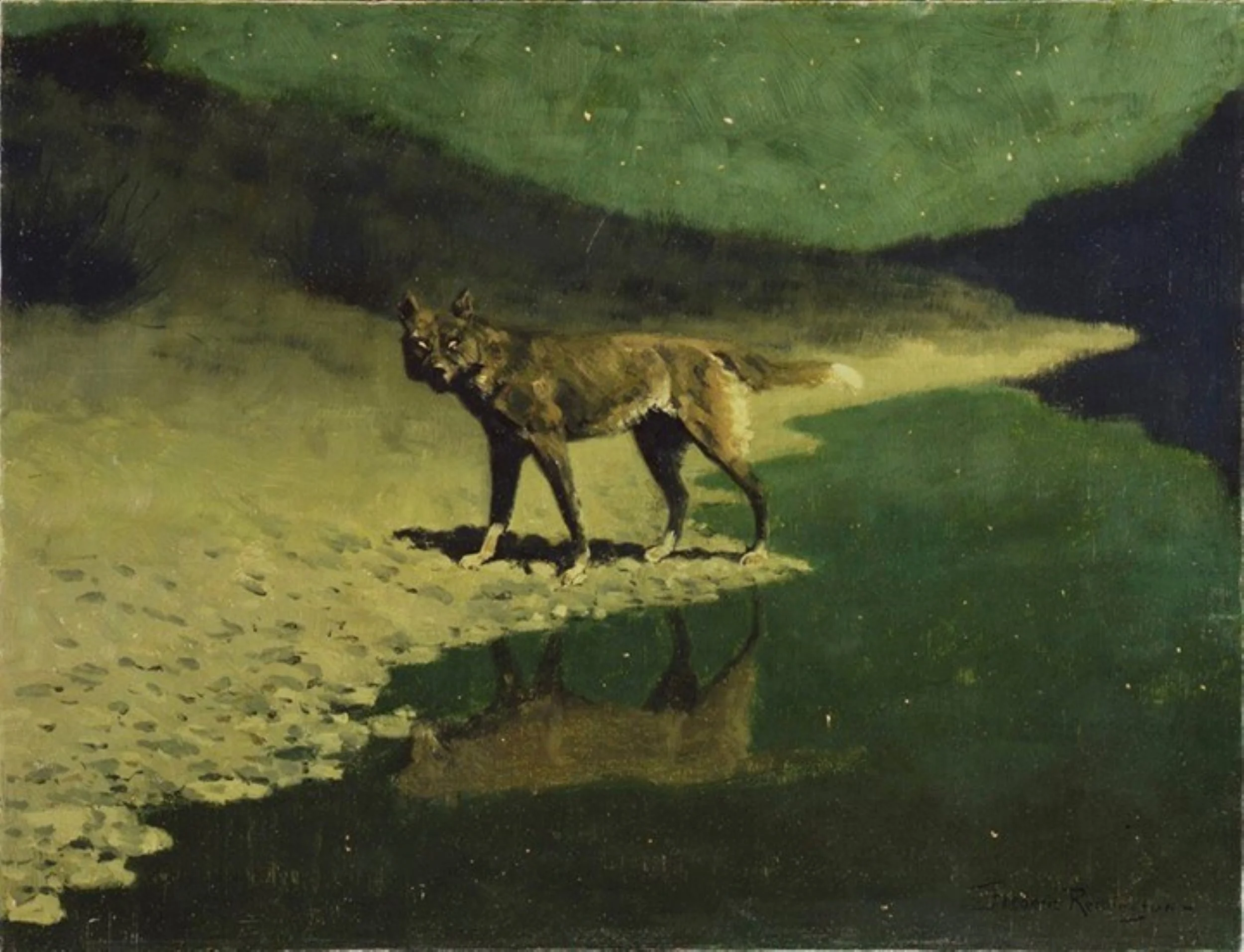 image 12 Frederic Remington, Moonlight Wolf, ca. 1909.jpg