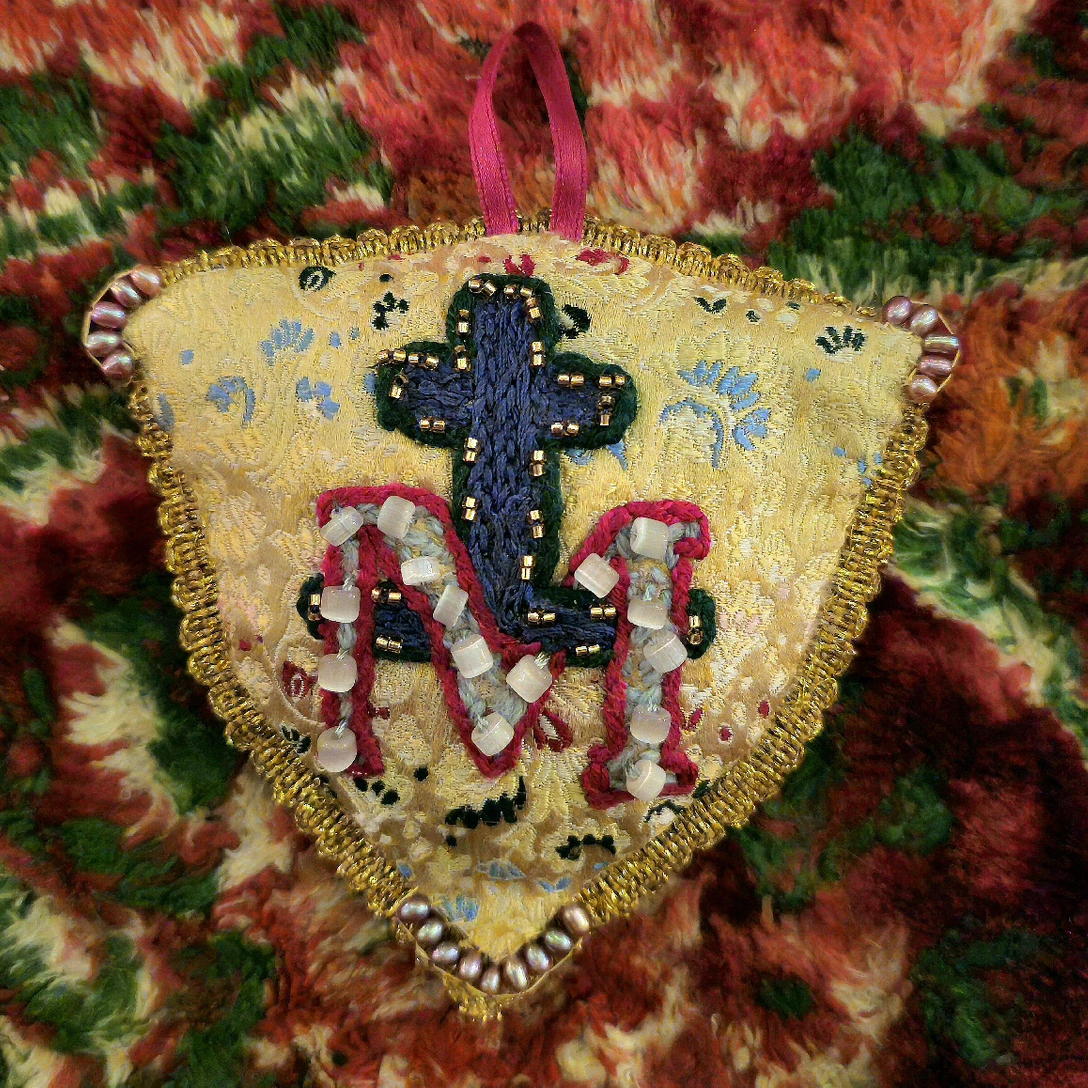 Shield of Mary Devotional Wall Hanging by Miriam Morrissette