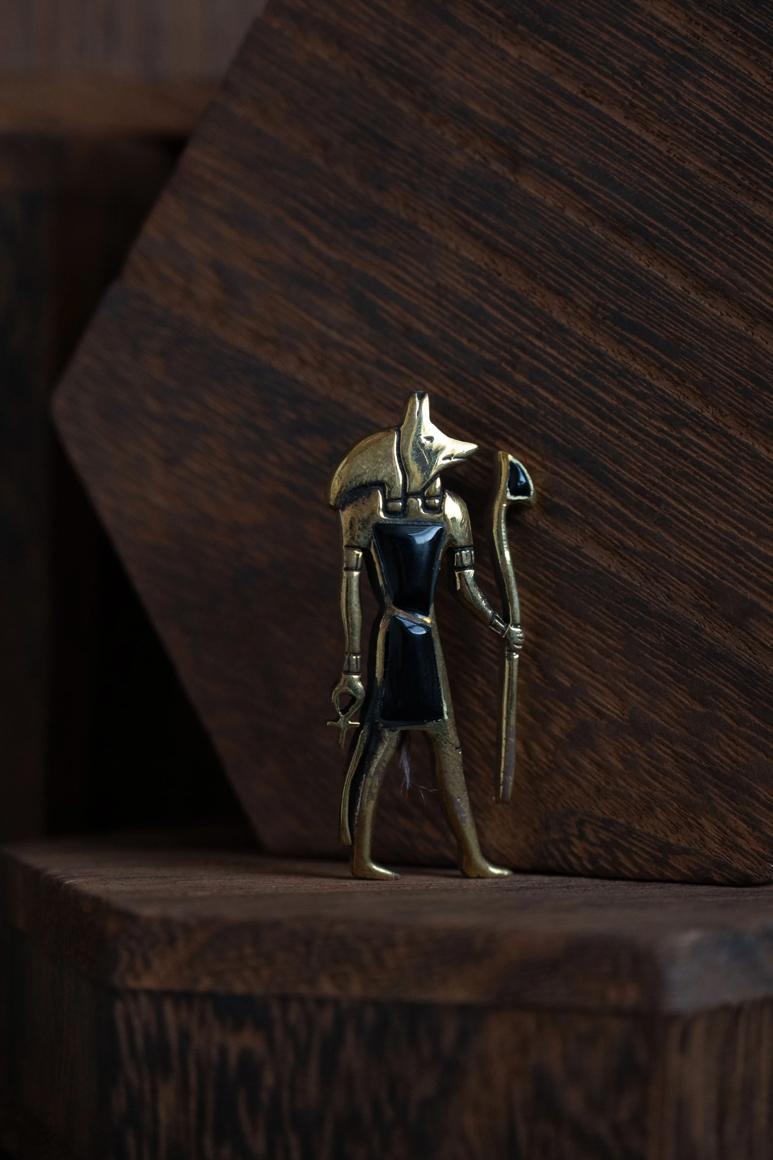 Onyx Anubis Amulet