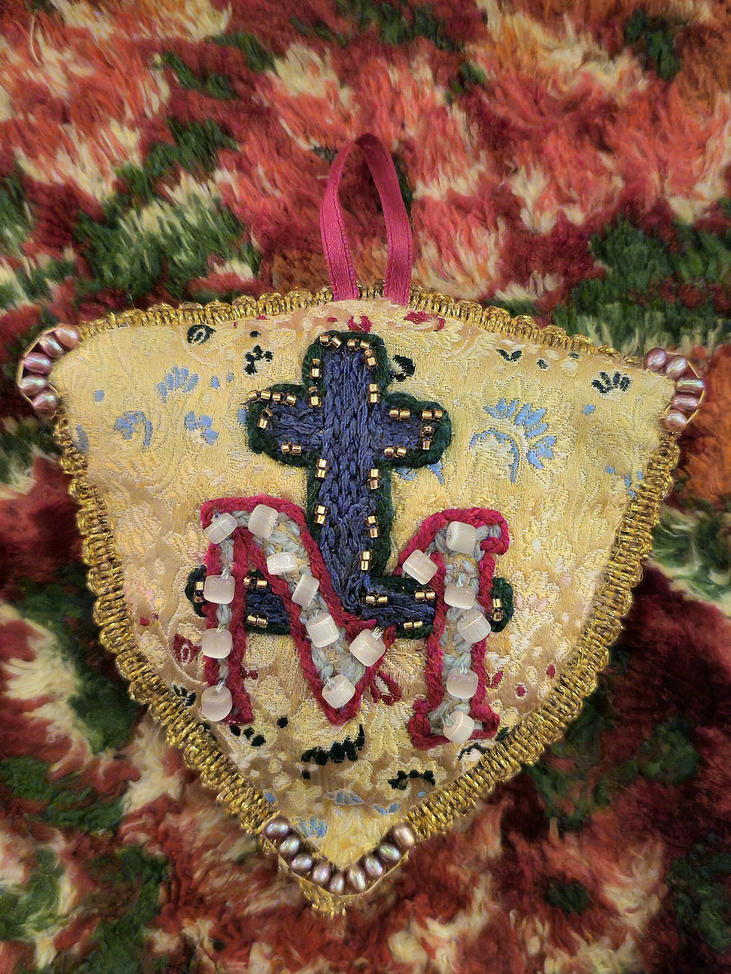 Shield of Mary Devotional Wall Hanging by Miriam Morrissette