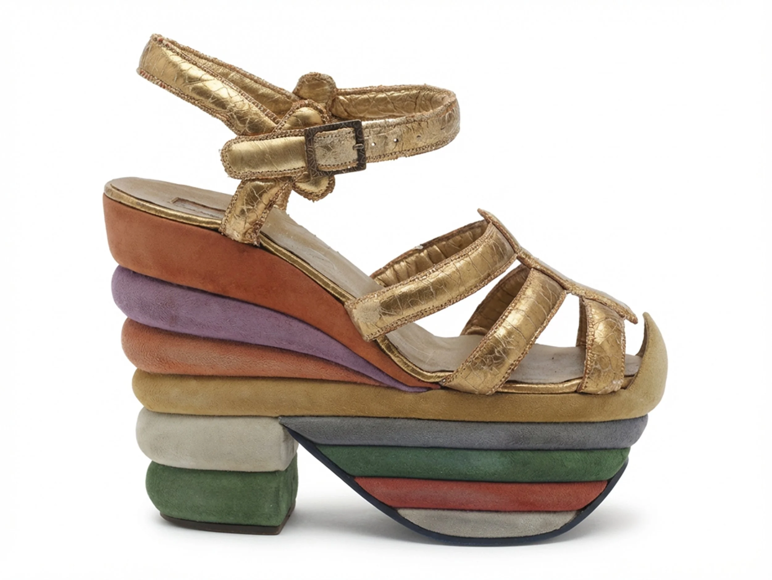 Ferragamo's Rainbow Platforms, Functional fixedness and Luigi Colani.