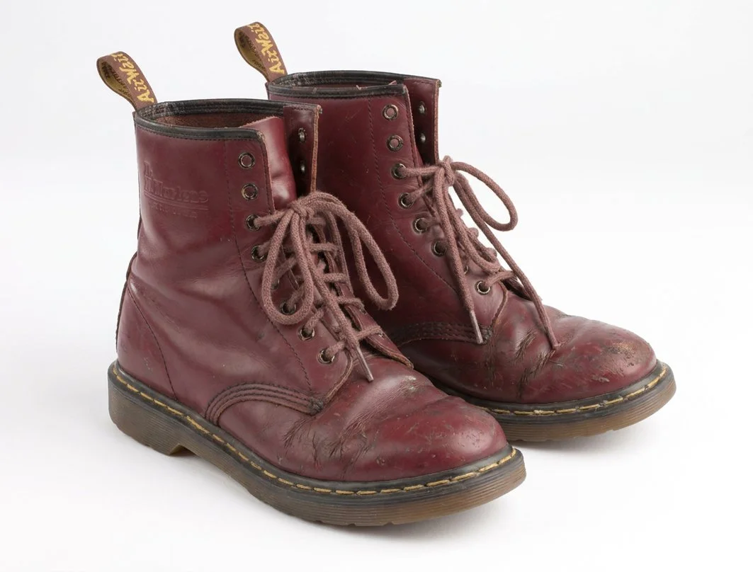 An Original Dr Martens 1460 in cherry red from 1960s