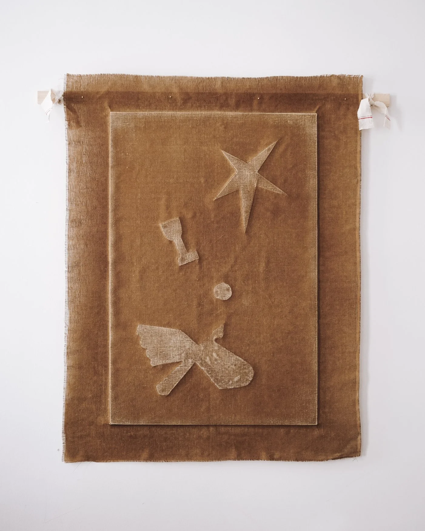 EQUALITY, LINEN AND SHELLAC, 144x111 CM, 2025