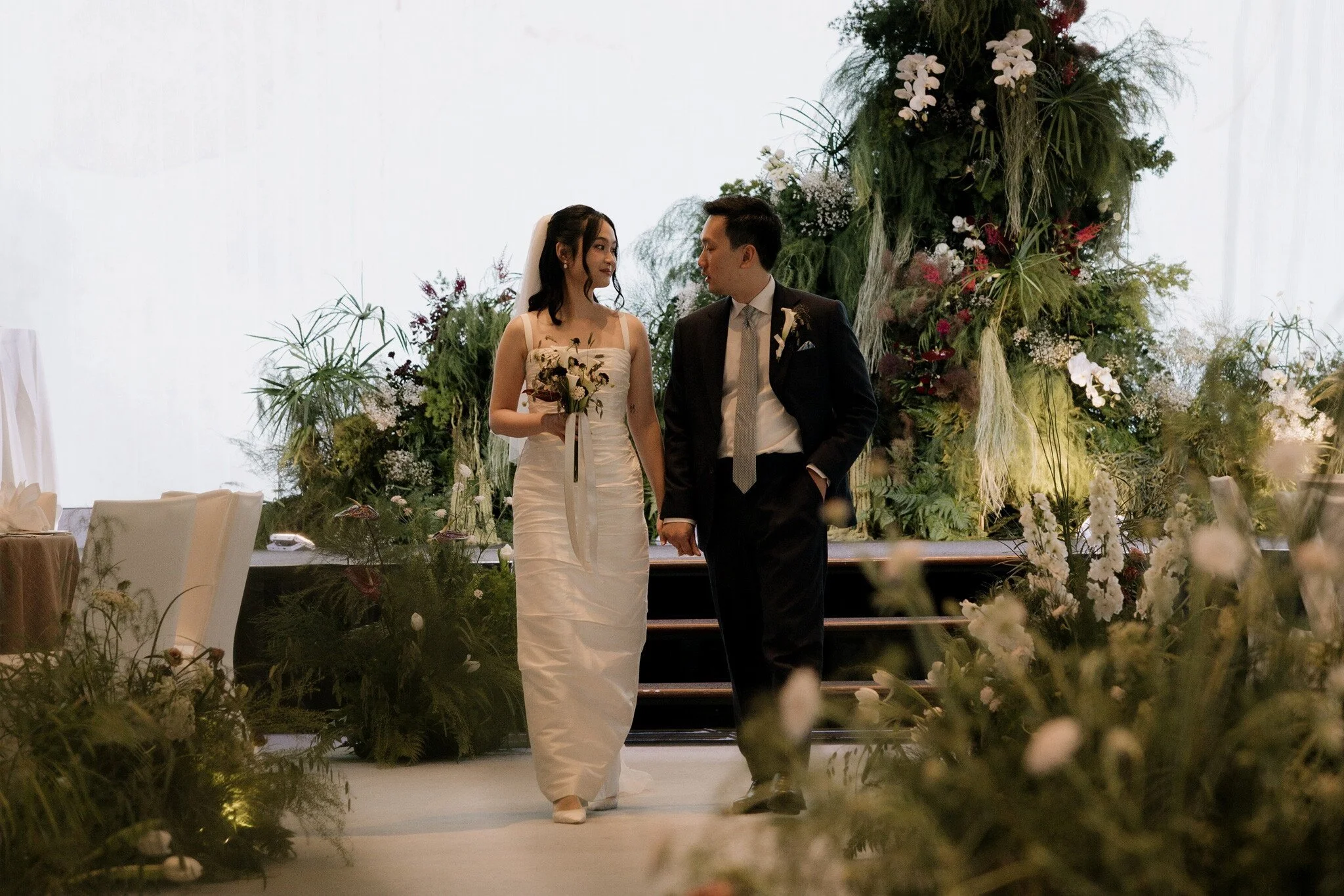 A Burgundy Verde Wedding at Pan Pacific Orchard Singapore