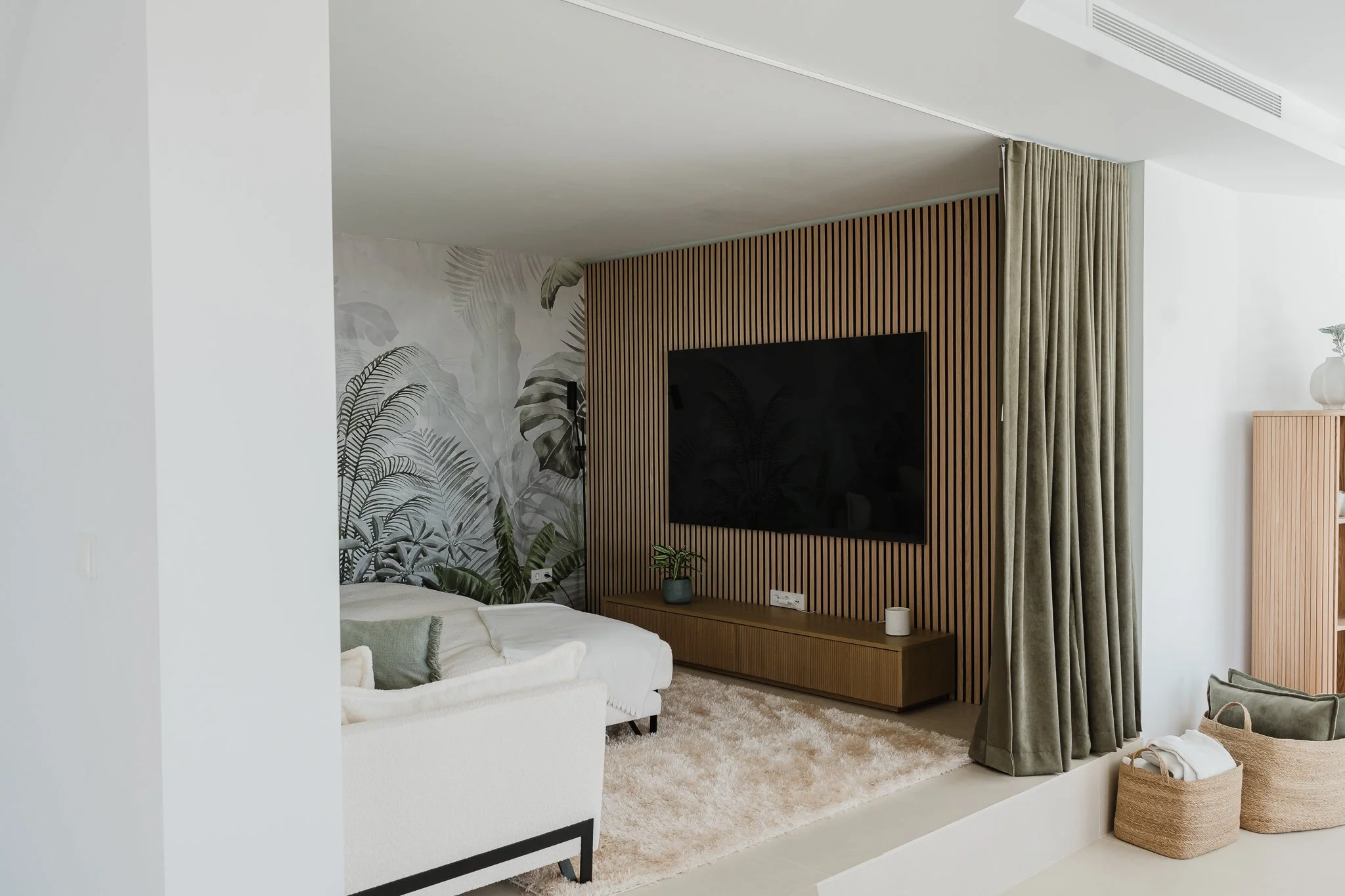 tapetoitu olohuone Fuengirolassa